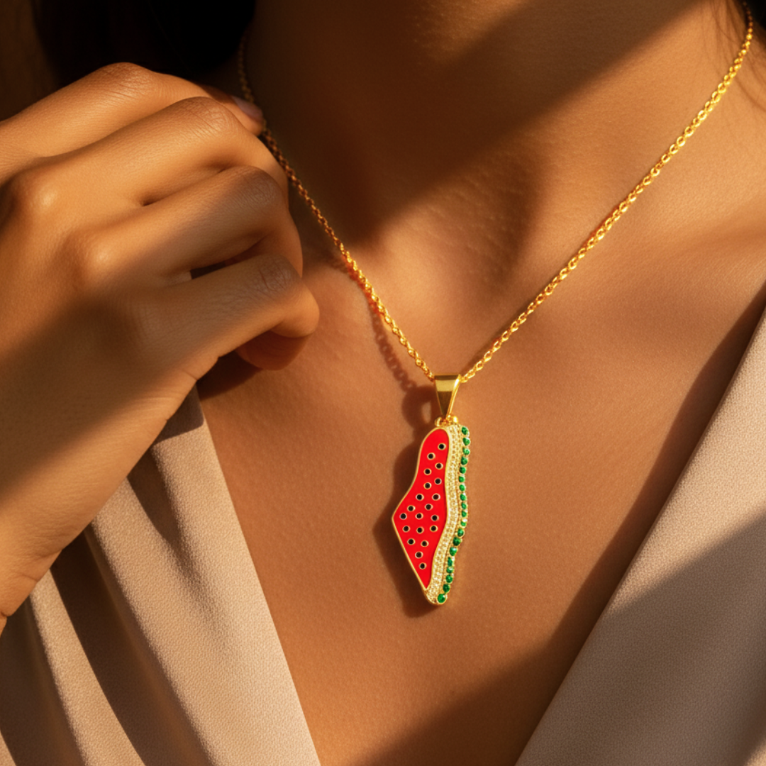Barakah Palestine Watermelon Necklace