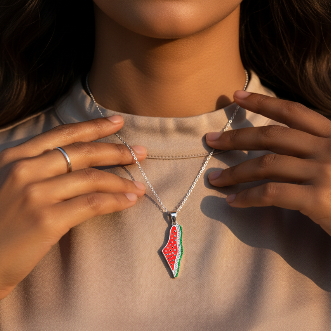 Barakah Palestine Watermelon Necklace