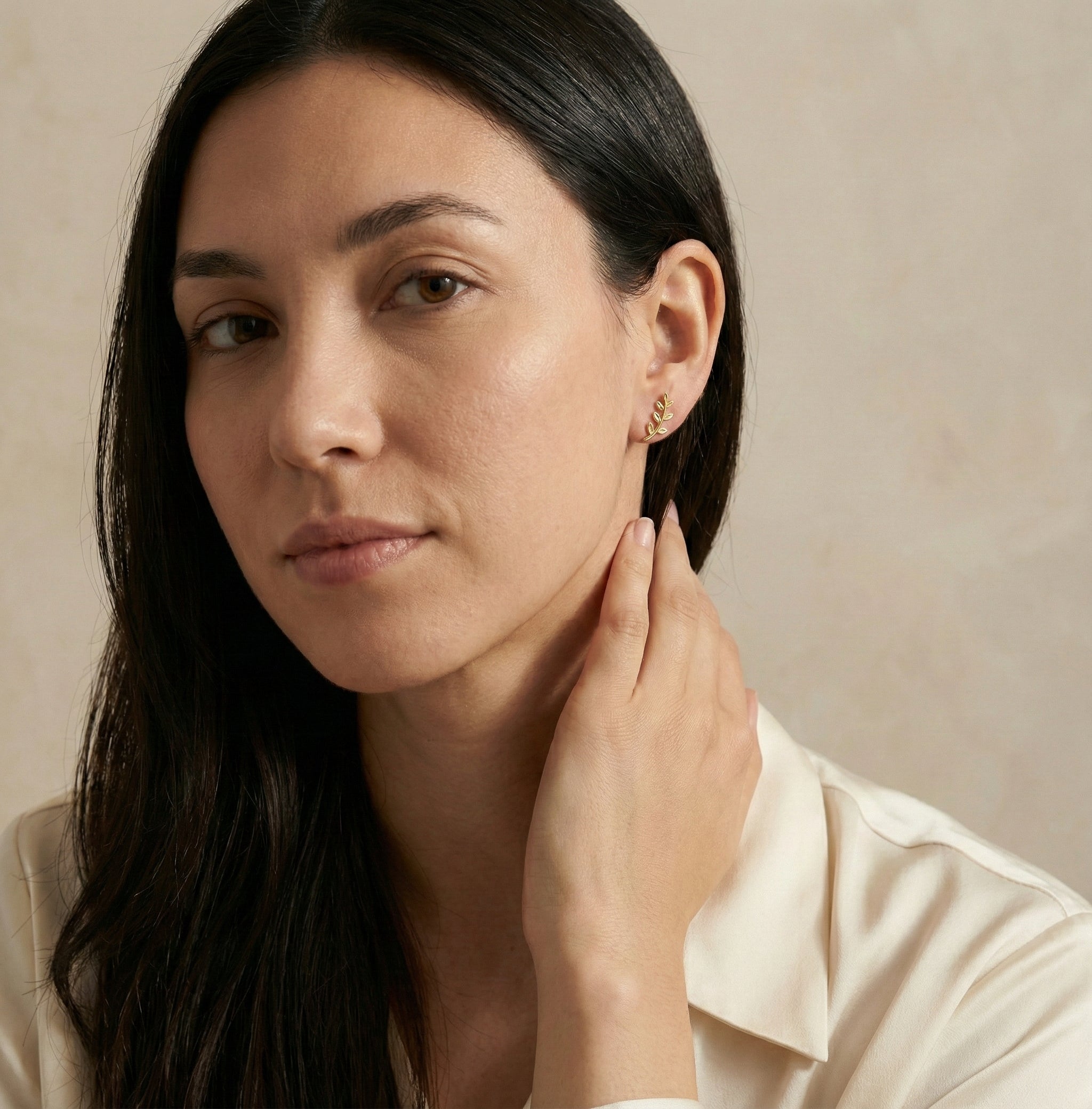 Barakah Sakinah Leaf Earrings