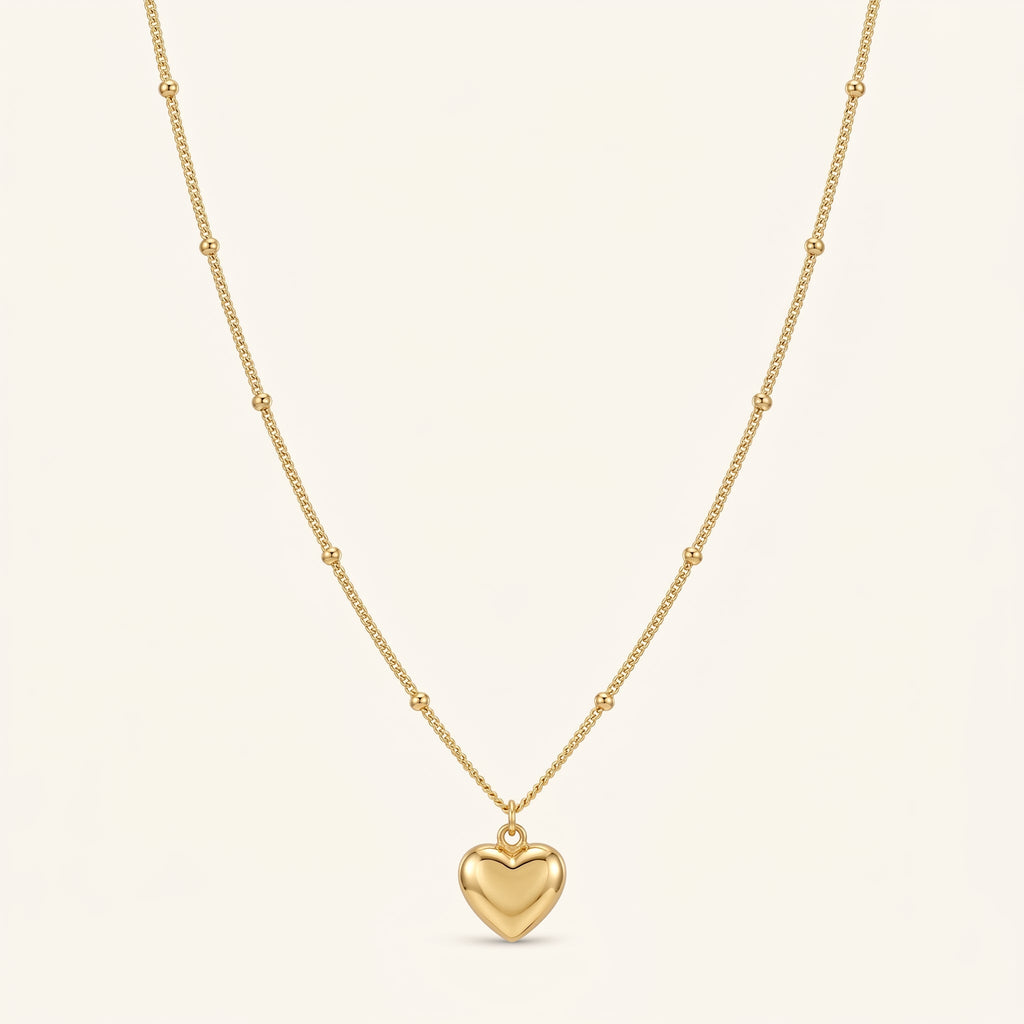 Dainty Heart Charm Necklace