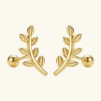Barakah Sakinah Leaf Earrings