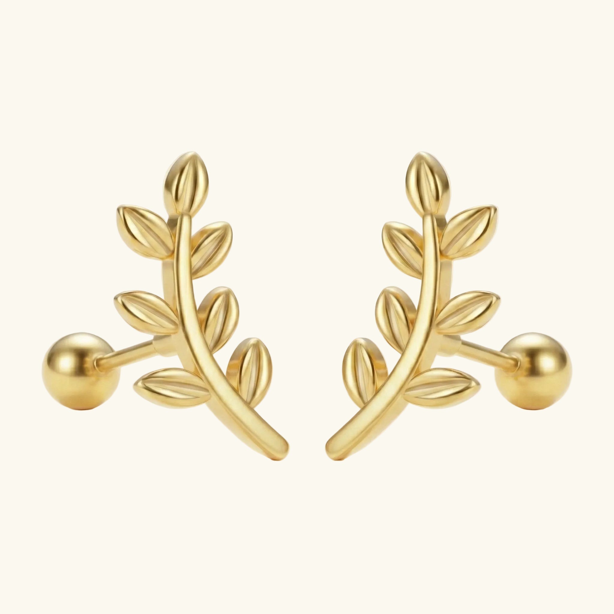 Barakah Sakinah Leaf Earrings