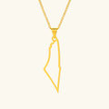 Barakah Palestine Map Necklace