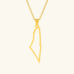 Barakah Palestine Map Necklace