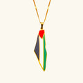 Barakah Palestine Pride Map Necklace