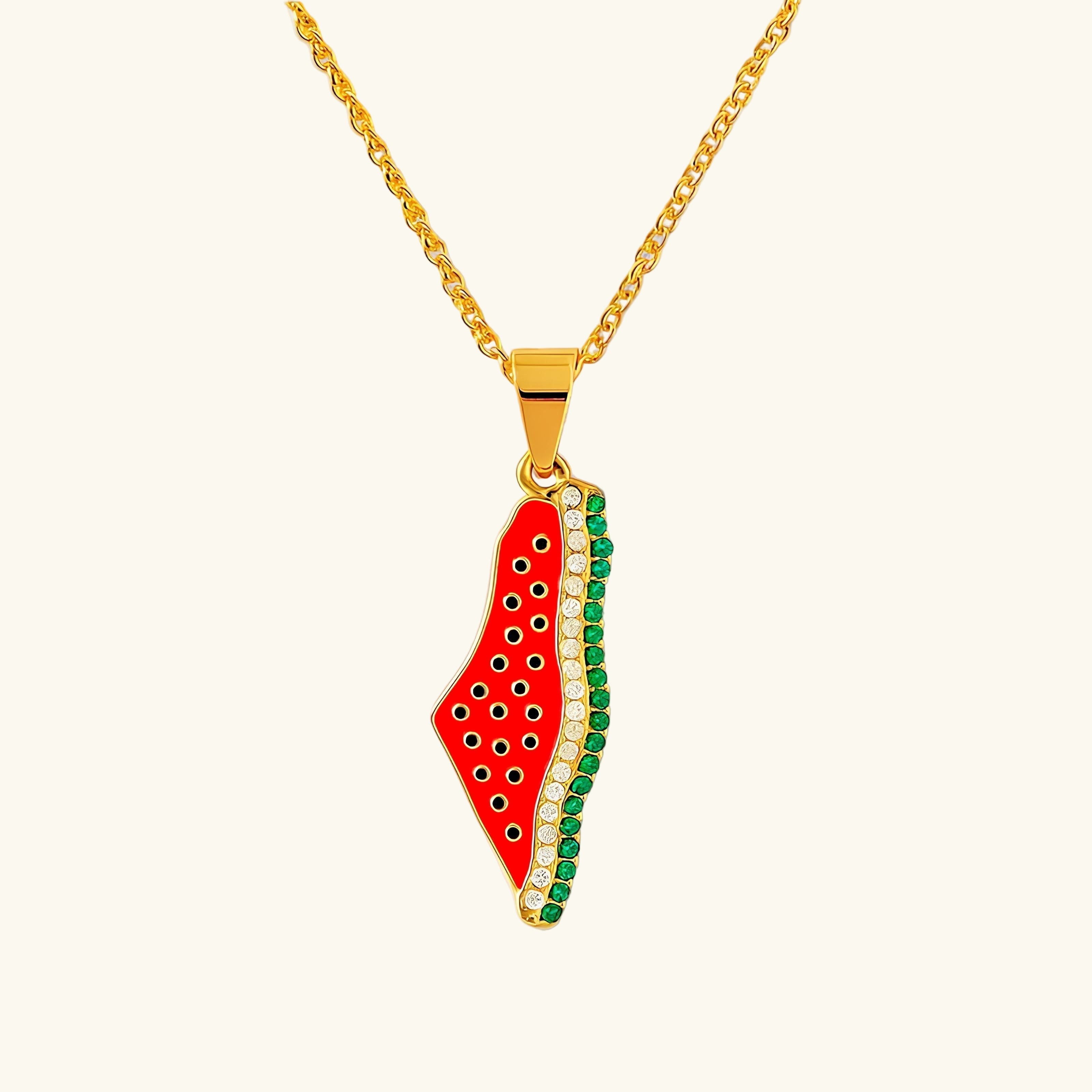 Barakah Palestine Watermelon Necklace