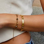 Gold Clover Bangle
